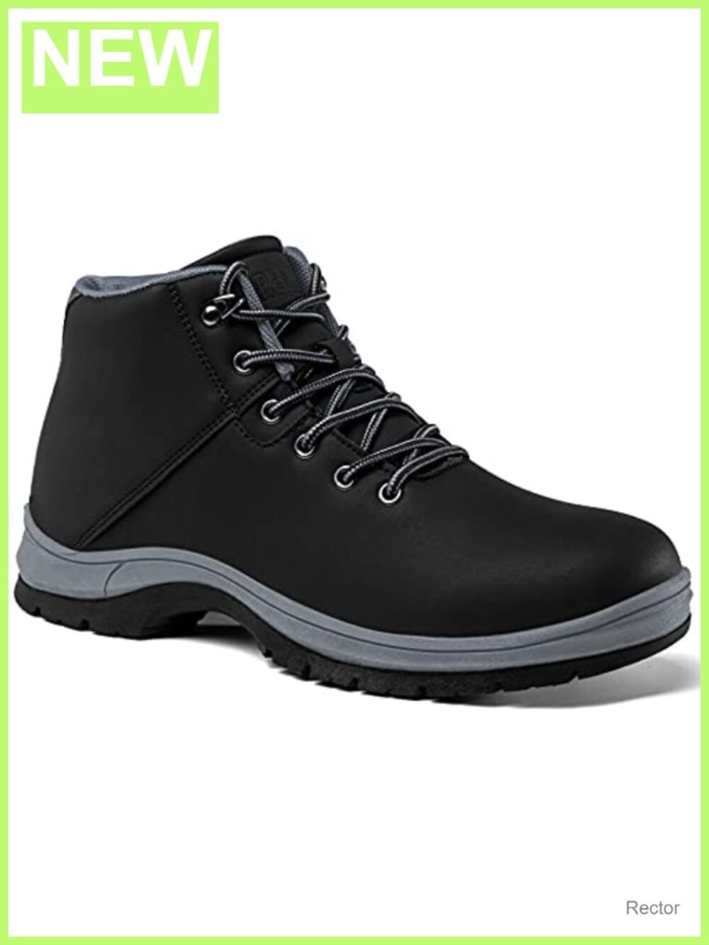Mens Water Resistant Hiking Boots Mid Ankle Lace Up Anti Slip Trekking Outdoor